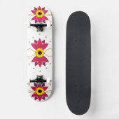 Kunst zonnebloem persoonlijk skateboard (Voorkant)