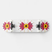 Kunst zonnebloem persoonlijk skateboard (Horizontaal)