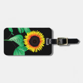 Kunst zonnebloemen - Kies / voeg je favoriete kleu Bagagelabel (Voorkant horizontaal)