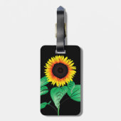 Kunst zonnebloemen - Kies / voeg je favoriete kleu Bagagelabel (Achterkant verticaal)