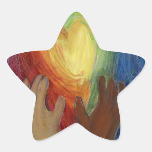 Kunstaarten en handenliefdesdiversiteit Kunstskerd Ster Sticker