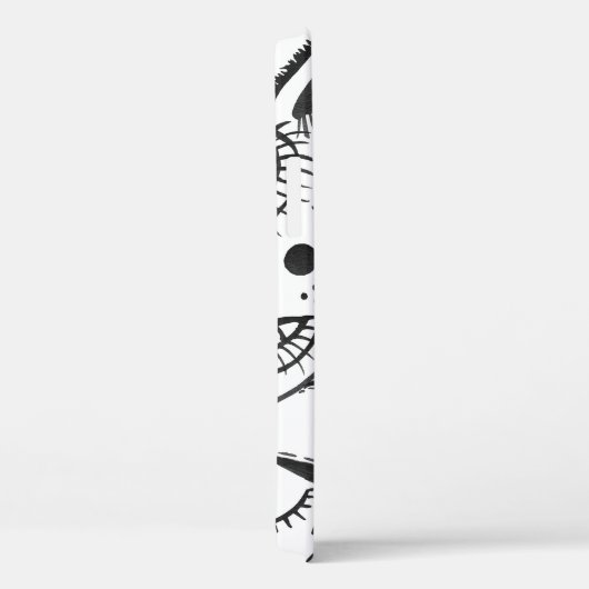 Kunstabstractie: Gezichten, lippen, geometrische m Case-Mate iPhone Case (Achterkant / Rechts)