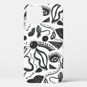 Kunstabstractie: Gezichten, lippen, geometrische m Case-Mate iPhone Case