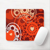Kunstachtergrond, mousepad muismat (Met muis)
