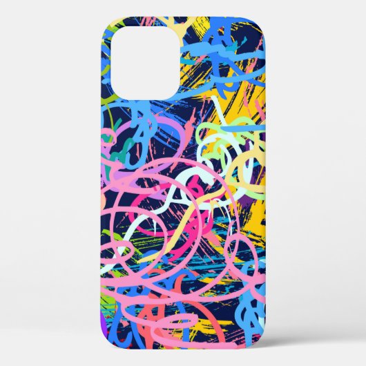 Kunstachtergrond. Naadloos patroon met grunge Case-Mate iPhone Case (Achterkant)