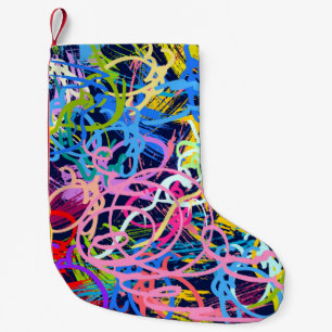 Kunstachtergrond. Naadloos patroon met grunge Kleine Kerstsok