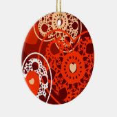 Kunstachtergrond, versiering keramisch ornament (Rechts)