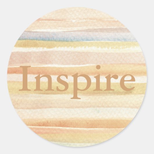 Kunstachtergrond waterverf, textuur ronde sticker (Voorkant)