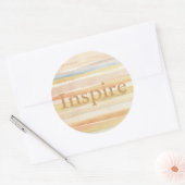 Kunstachtergrond waterverf, textuur ronde sticker (Envelop)
