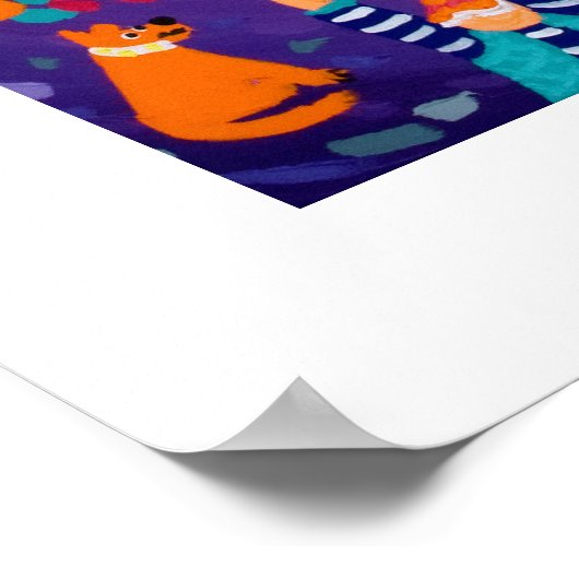 Kunstafdrukken: lantaarns en lampjes, moesgat, Cor Poster (Hoek)