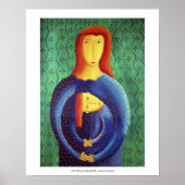 Kunstafdrukken maken voor moeder en dochter poster (Voorkant)