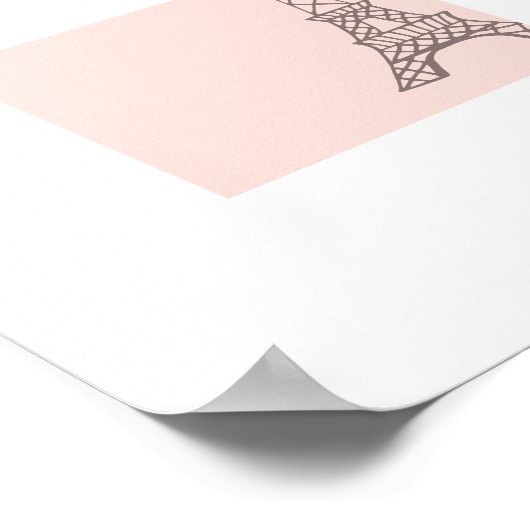 Kunstafdrukken met fragment uit de Eiffeltower Poster (Hoek)