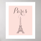 Kunstafdrukken met fragment uit de Eiffeltower Poster (Voorkant)