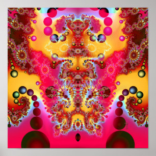 Kunstafdrukken met gemiddelde levendruk V2 (12 x 1 Poster