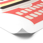 Kunstafdrukken met schone was - Wandwand Poster (Hoek)