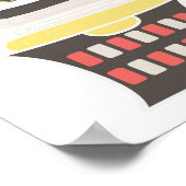 Kunstafdrukken met schone was - Wandwand Poster (Hoek)