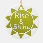 Kunstafdrukken met stijf en schitterend papier keramisch ornament (Achterkant)