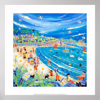 Kunstafdrukken: Swashbucking Swanpool, Cornwall Poster