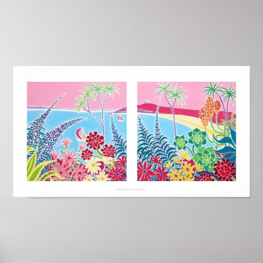 Kunstafdrukken: Tresco, Scilly-eilanden, Cornwall. Poster (Voorkant)