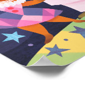 Kunstafdrukken van beer, Fox en Tiger Pierrot Poster (Hoek)