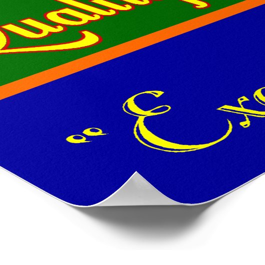 Kunstafdrukken van Excel Coffee Retro Poster (Hoek)