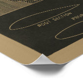 Kunstafdrukken van het vliegtuigontwerp voor de or poster (Hoek)