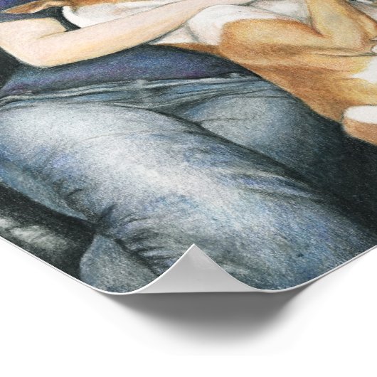 Kunstafdrukken van "Katie & Java" Poster (Hoek)