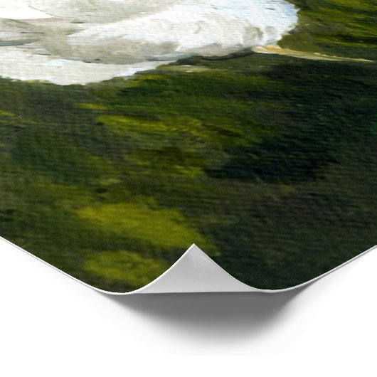 Kunstafdrukken van "Rooster & Hens" Poster (Hoek)