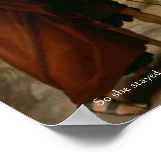 Kunstafdrukken van ruth- en Boaz-bijbelscripts Poster (Hoek)