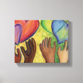 Kunstafdrukken van schilderCanvas met verschillend Canvas Afdruk (Voorkant)