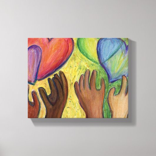 Kunstafdrukken van schilderCanvas met verschillend Canvas Afdruk (Voorkant)