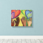 Kunstafdrukken van schilderCanvas met verschillend Canvas Afdruk (Insitu (Houten vloer))