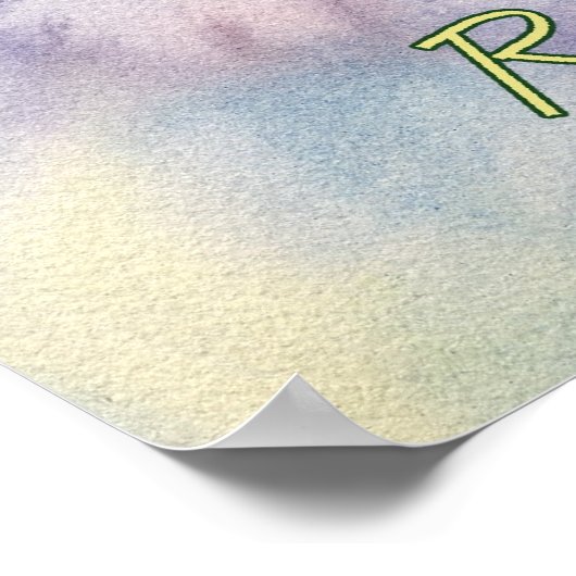 Kunstafdrukken van witte wijndruiven poster (Hoek)