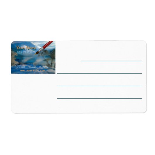 Kunstafdrukken - Verzendlabel (Voorkant)