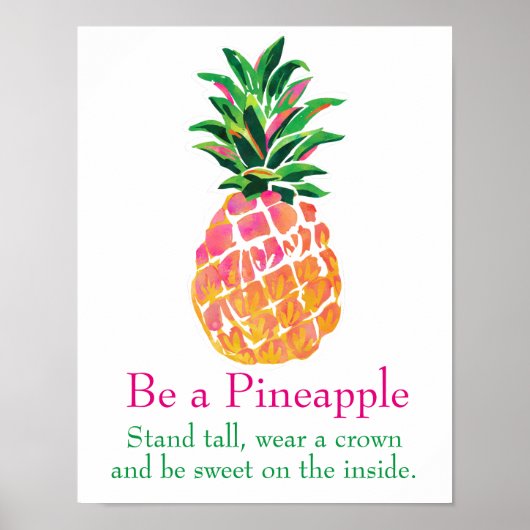 Kunstafdrukken voor ananas zijn poster (Voorkant)