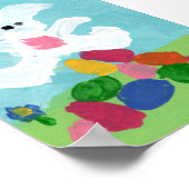 Kunstafdrukken voor paaskinderen met hap poster (Hoek)