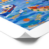 Kunstafdrukken: zondagverkoop, Fowey, Cornwall Poster (Hoek)