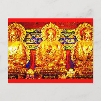 KUNSTAFDRUKKING VOOR GOLDEN BUDDHA BRIEFKAART
