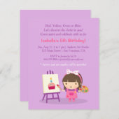 Kunstambachtelijke schilderijen - uitnodiging van  (Voorkant / Achterkant)