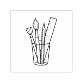 Kunstambachtstoevoer voor penseelpotlood  zelfinktende stempel (Design)