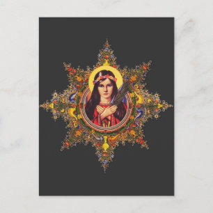 Kunstansichtkaart van de Heilige Philomena Briefkaart