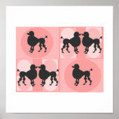 Kunstartikel "De Retro Poodle" Canvas Poster (Voorkant)