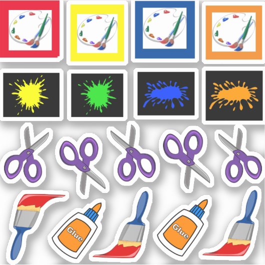 Kunstartikelen Sticker (Voorkant)