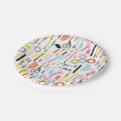 Kunstartikelen voorzien van Borden van papier Papieren Bordje (Gekanteld)