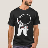 Kunstastronaut in ruimte-artistieke ruimte t-shirt (Voorkant)