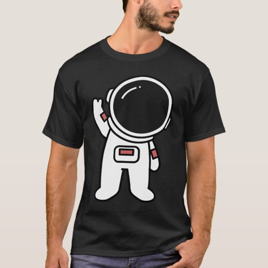 Kunstastronaut in ruimte-artistieke ruimte t-shirt (Voorkant)