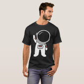 Kunstastronaut in ruimte-artistieke ruimte t-shirt (Voorkant volledig)