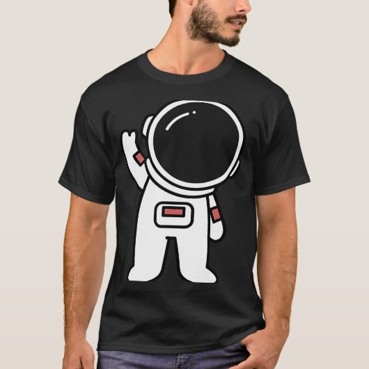 Kunstastronaut in ruimte-artistieke ruimte t-shirt (Voorkant)