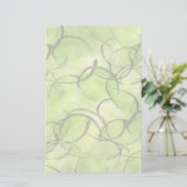 Kunstavant-garde handverf groen briefpapier (Staand voorkant)