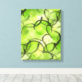 Kunstavant-garde handverf groen canvas afdruk (Insitu (Houten vloer))